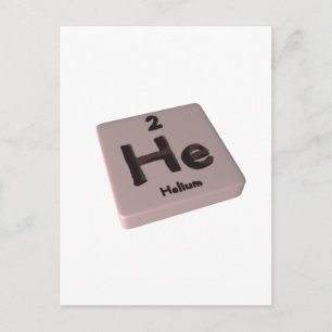 He Helium Postkarte