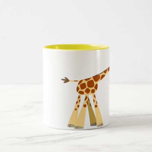 He hier He!! Cartoon Giraffe Tasse (Mittel)