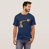 He hier He!! Niedlicher Cartoon Giraffe Herren T - T-Shirt (Vorne ganz)