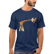 He hier He!! Niedlicher Cartoon Giraffe Herren T -