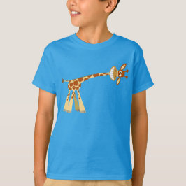 He hier He!! Niedlicher Cartoon Giraffe Kinder T - T-Shirt
