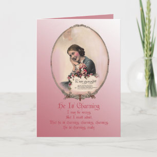 He Is Charming Feiertagskarte