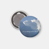 He is Coming in the Clouds Christian Quote Magnet (Vorderseite/Rückseite)