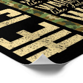 He Is Dad Camo Religious Father's Day Christian Da Poster (Ecke)