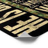 He Is Gramps Camo Religious Father's Day Christian Poster (Ecke)