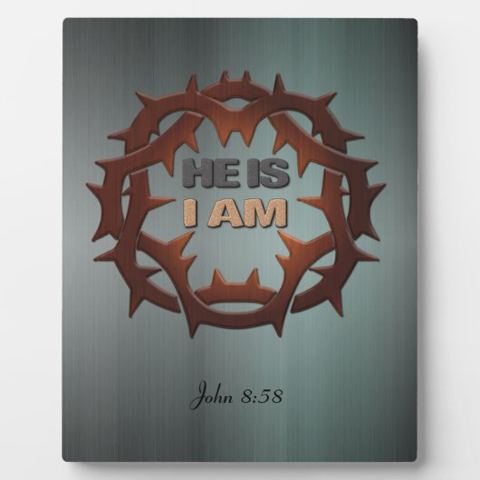 He Is, I Am Poster Plaque Fotoplatte (Vorderseite)