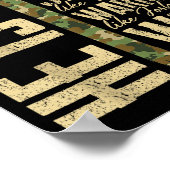 He Is P Camo Religious Father's Day Christian Dad Poster (Ecke)