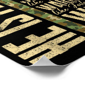 He Is Pappy Camo Religious Father's Day Christian  Poster (Ecke)