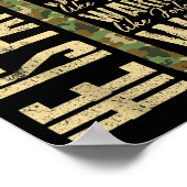 He Is Paw Paw Camo Religious Fathers Day Christian Poster (Ecke)