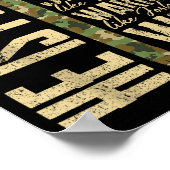 He Is Ppy Camo Religious Father's Day Christian Da Poster (Ecke)