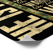 He Is Ps Camo Religious Father's Day Christian Dad Poster (Ecke)