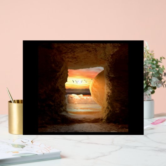 He is Risen  Acrylschild (Hochzeit)