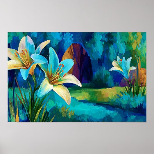 He Is Risen Among the Lilies Poster (Vorne)