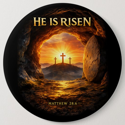 He is Risen Button (Vorderseite)