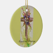 He is Risen Ceramic Ornament (Rechts)