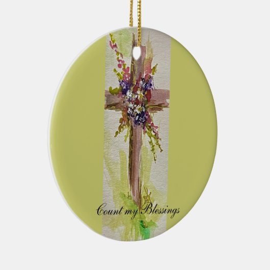 He is Risen Ceramic Ornament (Rechts)