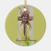 He is Risen Ceramic Ornament (Vorne)