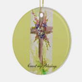 He is Risen Ceramic Ornament (Links)