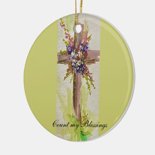 He is Risen Ceramic Ornament (Links)