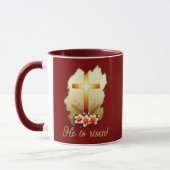 He Is Risen – Christian Easter Cross Art - caneca Tasse (Links)