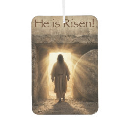 He is Risen - Christian Easter themed Autolufterfrischer