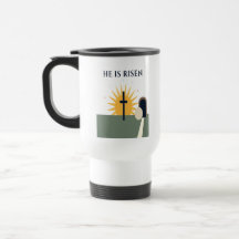 He Is Risen Easter 2026 Christian Travel Mug