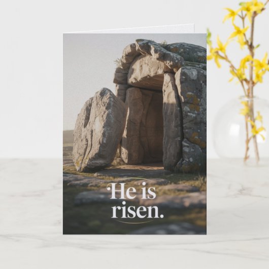 He Is Risen Easter Bulk Church Greeting Cards Karte (Gelbe Blume)