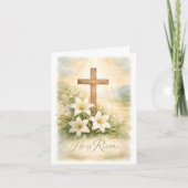 He is Risen Easter Card Karte (Vorderseite)
