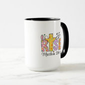 He Is Risen Easter Christian Coffee Mug Tasse (VorderseiteRechts)