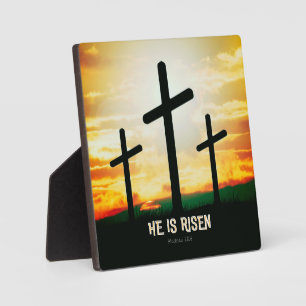 HE IS RISEN - EASTER ILLUSTRATION FOTOPLATTE