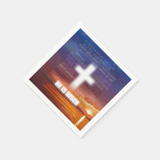 He is Risen - Easter Serviette (Ecke)