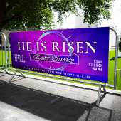 He Is Risen Easter Sunday Church Banner