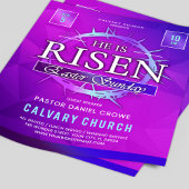 He Is Risen Easter Sunday Church Flyer