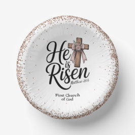 He is Risen! Easter Sunday Paper Plate Pappteller
