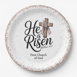 He is Risen! Easter Sunday Paper Plate Pappteller