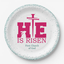 He is Risen! Easter Sunday Paper Plate Pappteller