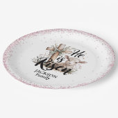 He is Risen! Easter Sunday Paper Plate Pappteller (Schrägansicht)