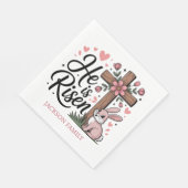He is Risen! Easter Sunday Paper Serviette (Ecke)
