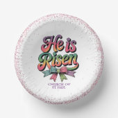 He Is Risen! Easter Sunday Pappteller (Vorderseite)