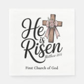 He is Risen! Easter Sunday Serviette (Vorderseite)