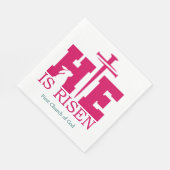 He is Risen! Easter Sunday Serviette (Ecke)