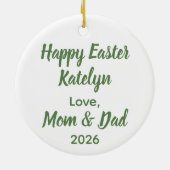 He is Risen Easter Sunrise Personalized Ornament (Hinten)