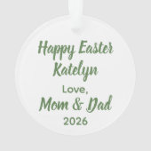 He is Risen Easter Sunrise Personalized Ornament (Rückseite)