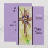 He is Risen Flat Note Card Mitteilungskarte (Vorne/Hinten)