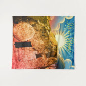 He is Risen - Garden Tomb Jerusalem Wandteppich (Vorderseite (Horizontal))