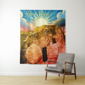 He is Risen - Garden Tomb Jerusalem Wandteppich (Beispiel)