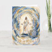 He Is Risen in Glory Easter Card Karte (Vorderseite)
