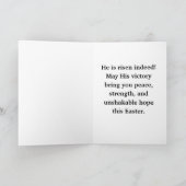 He Is Risen Indeed Easter Card Karte (Innenseite)