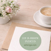He is Risen Indeed Sticker Christian Faith Design