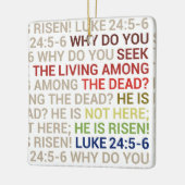 He is Risen Keramikornament (Links)